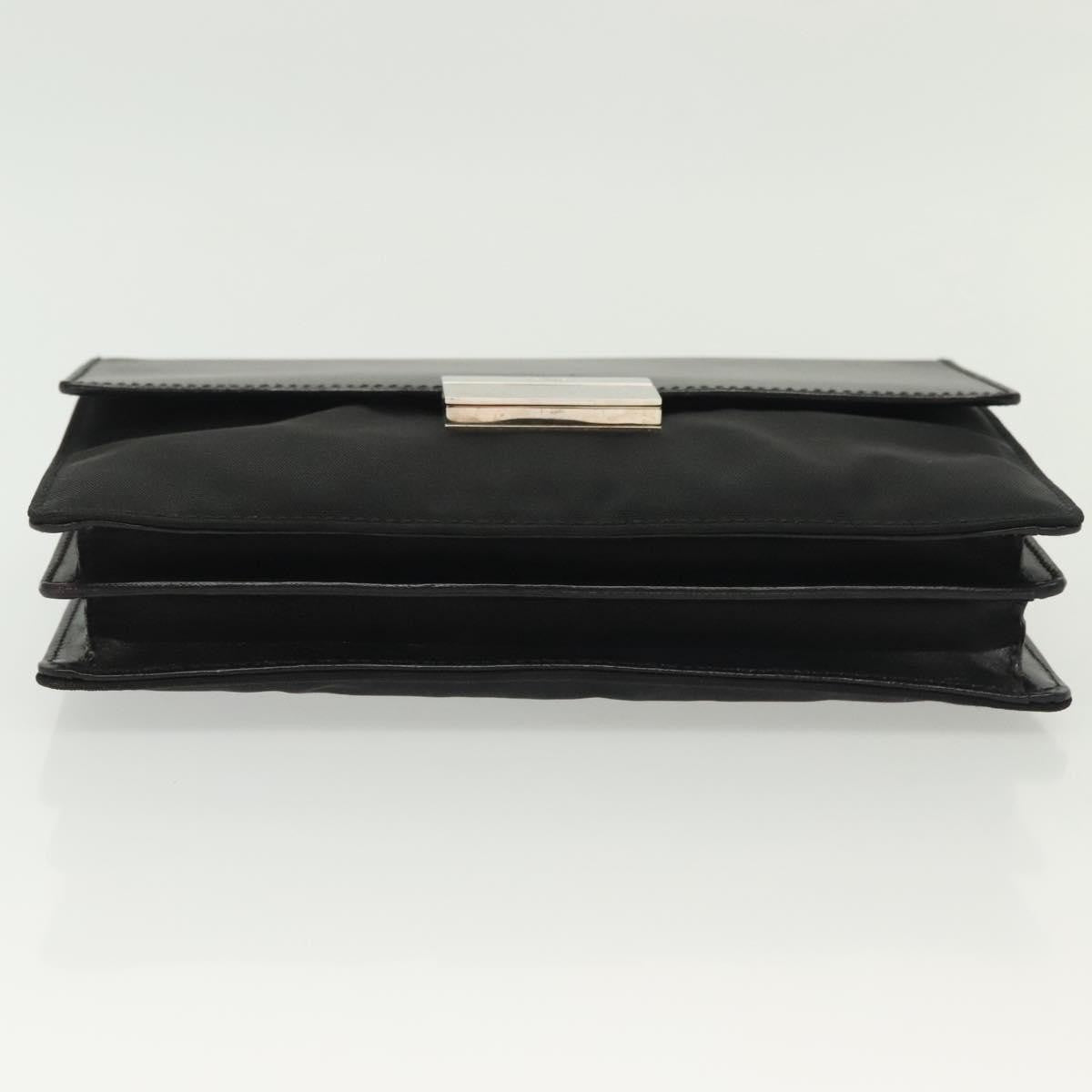 Gucci Pochette Nylon, BLACK, NYLON, Clutche & pouche