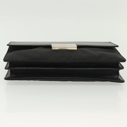 Gucci Pochette Nylon, BLACK, NYLON, Clutche & pouche