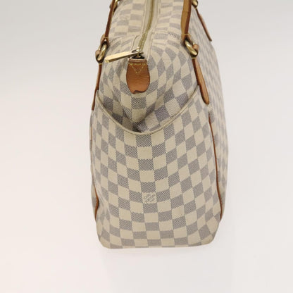 Louis Vuitton Totally Handbag Damier azur, WHITE, CANVAS, Tote bag