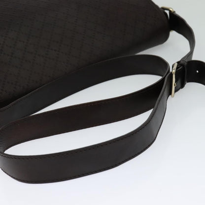 Gucci Lux Flap Messenger Bag Diamante Leather, BROWN, LEATHER, Crossbody bag