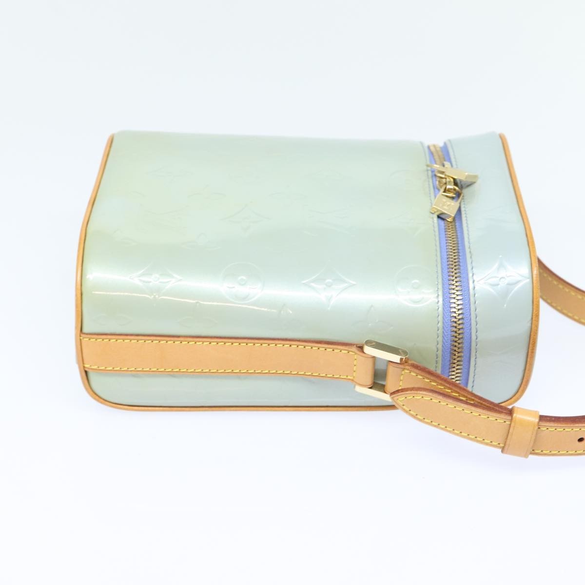 Louis Vuitton Sullivan Handbag Monogram Vernis, PURPLE, PATENT_LEATHER, Shoulder bag