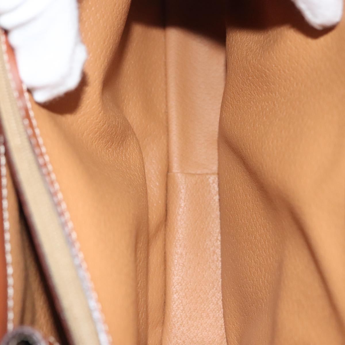 Celine Vintage Convertible Top Handle Bag Macadam Coated Canvas, BROWN, CANVAS, Handbag