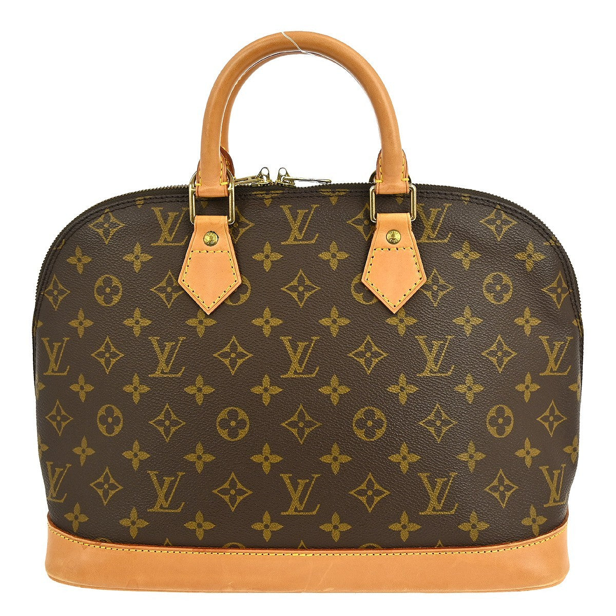 Louis Vuitton Alma Handbag Monogram Canvas, BROWN, CANVAS, Handbag