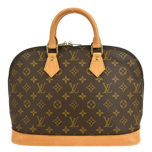 Louis Vuitton Alma Handbag Monogram Canvas, BROWN, CANVAS, Handbag