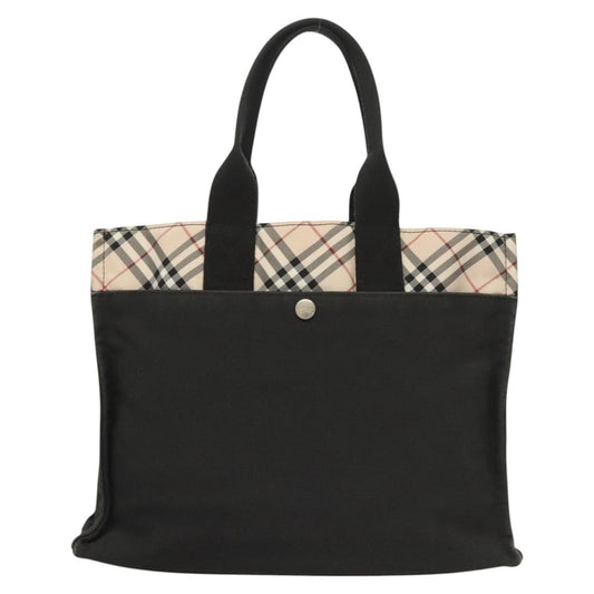 Burberry Nova Check Tote canvas check pattern, BLACK, CANVAS, Tote bag