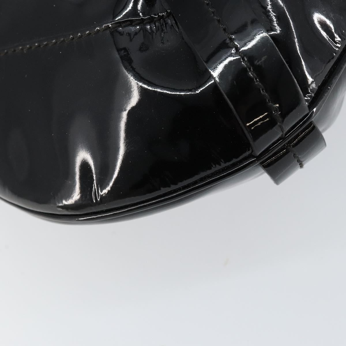 Salvatore Ferragamo Gancini Tote Patent leather, BLACK, PATENT_LEATHER, Tote bag