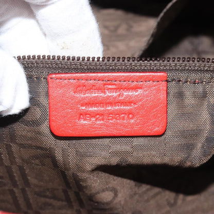 Salvatore Ferragamo Marisa Satchel Leather, RED, LEATHER, Shoulder bag