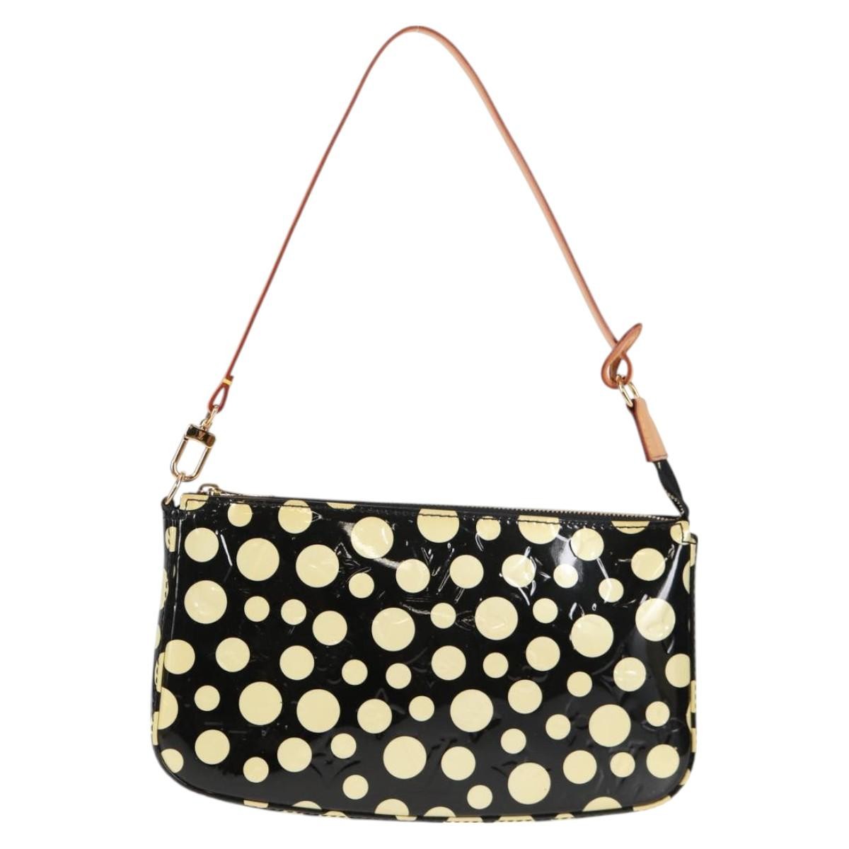 Louis Vuitton Pochette Accessoires Yayoi Kusama Painted Dots Monogram vernis, BLACK, PATENT_LEATHER, Clutche & pouche