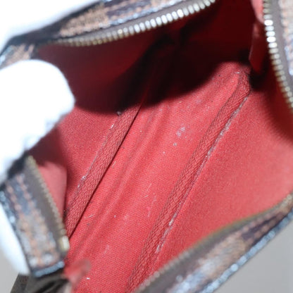 Louis Vuitton Trousse Make Up Bag Damier, BROWN, CANVAS, Clutche & pouche