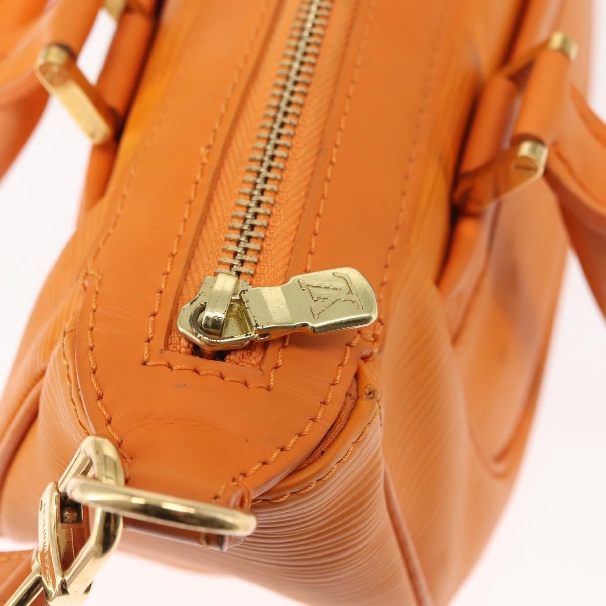 Louis Vuitton Danura Handbag Epi, ORANGE, LEATHER, Handbag