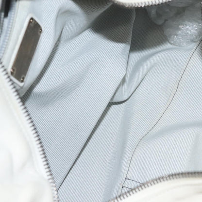 Salvatore Ferragamo Gancini handbag Leather, WHITE, LEATHER, Handbag