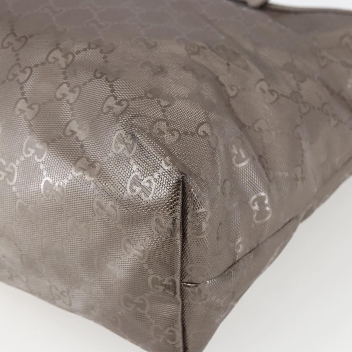 Gucci Plus Tote GG Imprime, SILVER, PVC, Tote bag