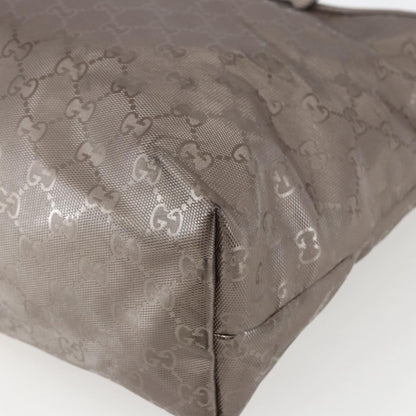 Gucci Plus Tote GG Imprime, SILVER, PVC, Tote bag