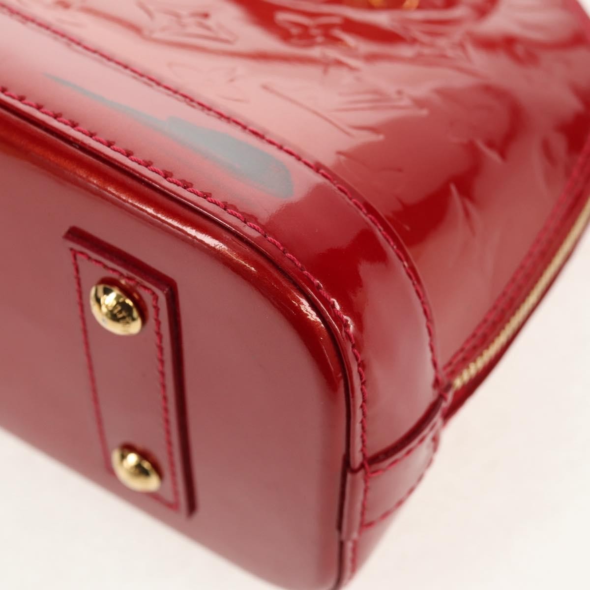 Louis Vuitton Alma Handbag Monogram Vernis, RED, PATENT_LEATHER, Handbag