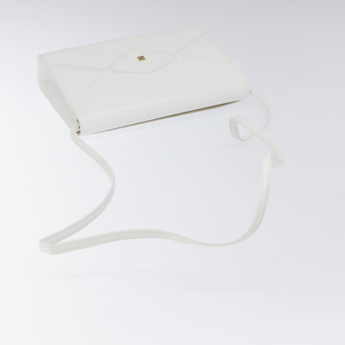 Givenchy Vintage 4G shoulder bag Leather, WHITE, LEATHER, Shoulder bag
