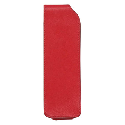Hermes Glasses Case Leather, RED, LEATHER, Wallets