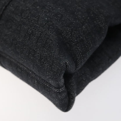 Bvlgari B.Zero1 Logomania Bag Canvas with Leather, BLACK, CANVAS, Shoulder bag