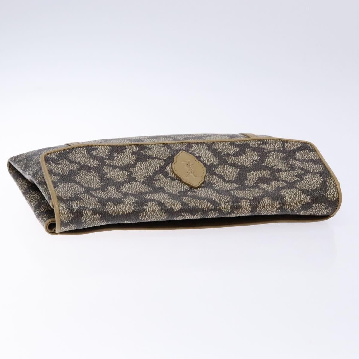 Saint Laurent Vintage Clutch PVC, BEIGE, PVC, Clutche & pouche