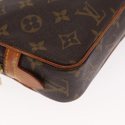 Louis Vuitton Pochette Marly Bandouliere Bag Monogram Canvas, BROWN, CANVAS, Clutche & pouche