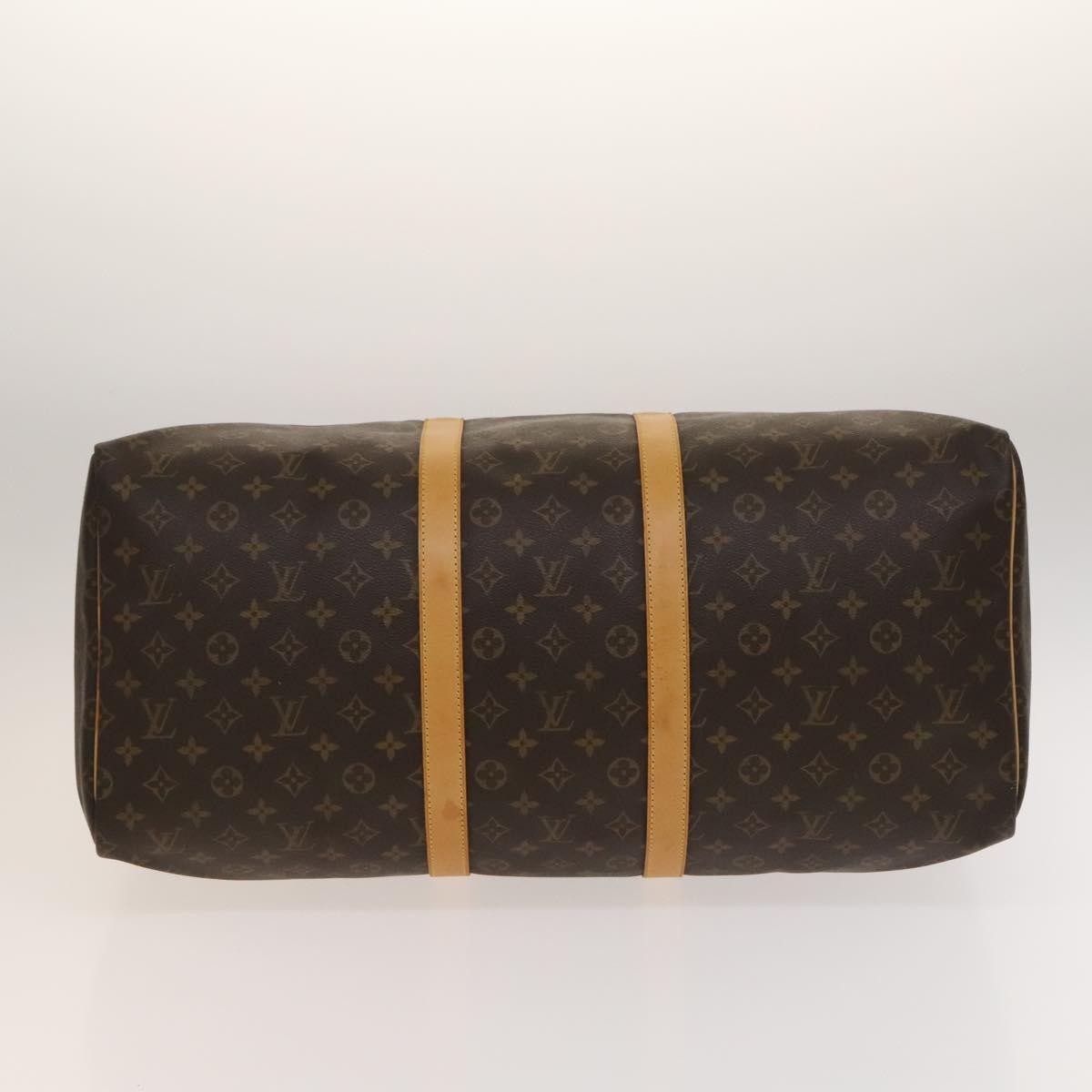 Louis Vuitton Keepall Bag Monogram Canvas, BROWN, CANVAS, Travel bag