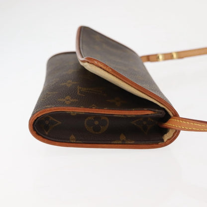 Louis Vuitton Twin Handbag Monogram Canvas, BROWN, CANVAS, Clutche & pouche