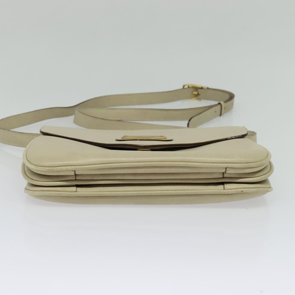 Celine Shoulder Bag Leather, BEIGE, LEATHER, Shoulder bag