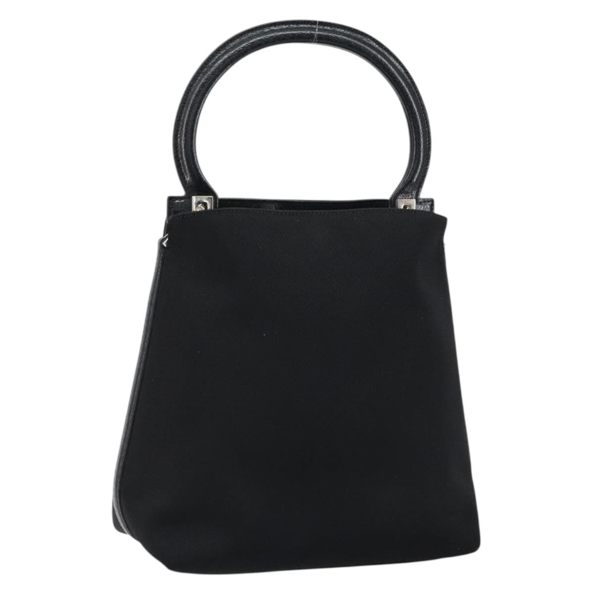 Salvatore Ferragamo Vintage Handbag Nylon, Black, Nylon, Handbag