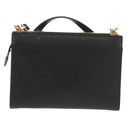 Fendi Demi Jour Monster Satchel Studded Leather, BLACK, LEATHER, Handbag