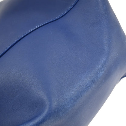 Celine Phantom Tie Cabas Tote Leather, BLUE, LEATHER, Tote bag