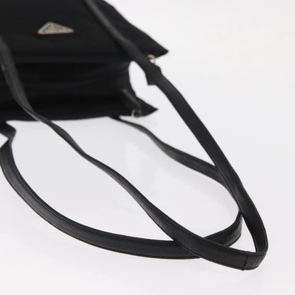 Prada Vintage Shoulder Bag Tessuto, BLACK, NYLON, Shoulder bag