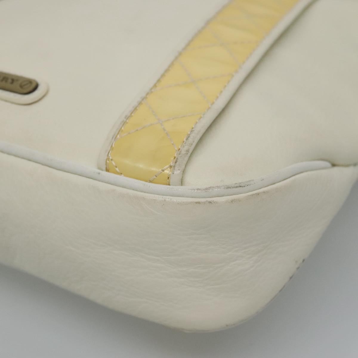 Burberry Vintage Shoulder Bag Leather, WHITE, LEATHER, Shoulder bag