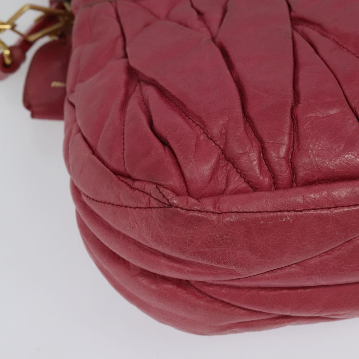 Miu Miu Coffer Convertible Hobo Matelasse Leather, PINK, LEATHER, Handbag