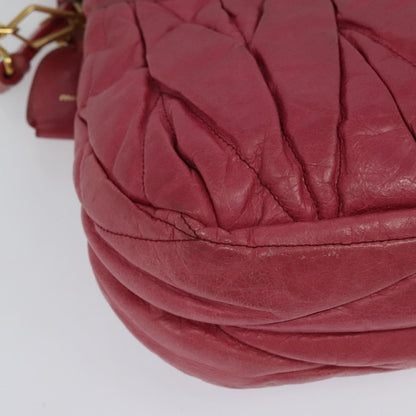 Miu Miu Coffer Convertible Hobo Matelasse Leather, PINK, LEATHER, Handbag