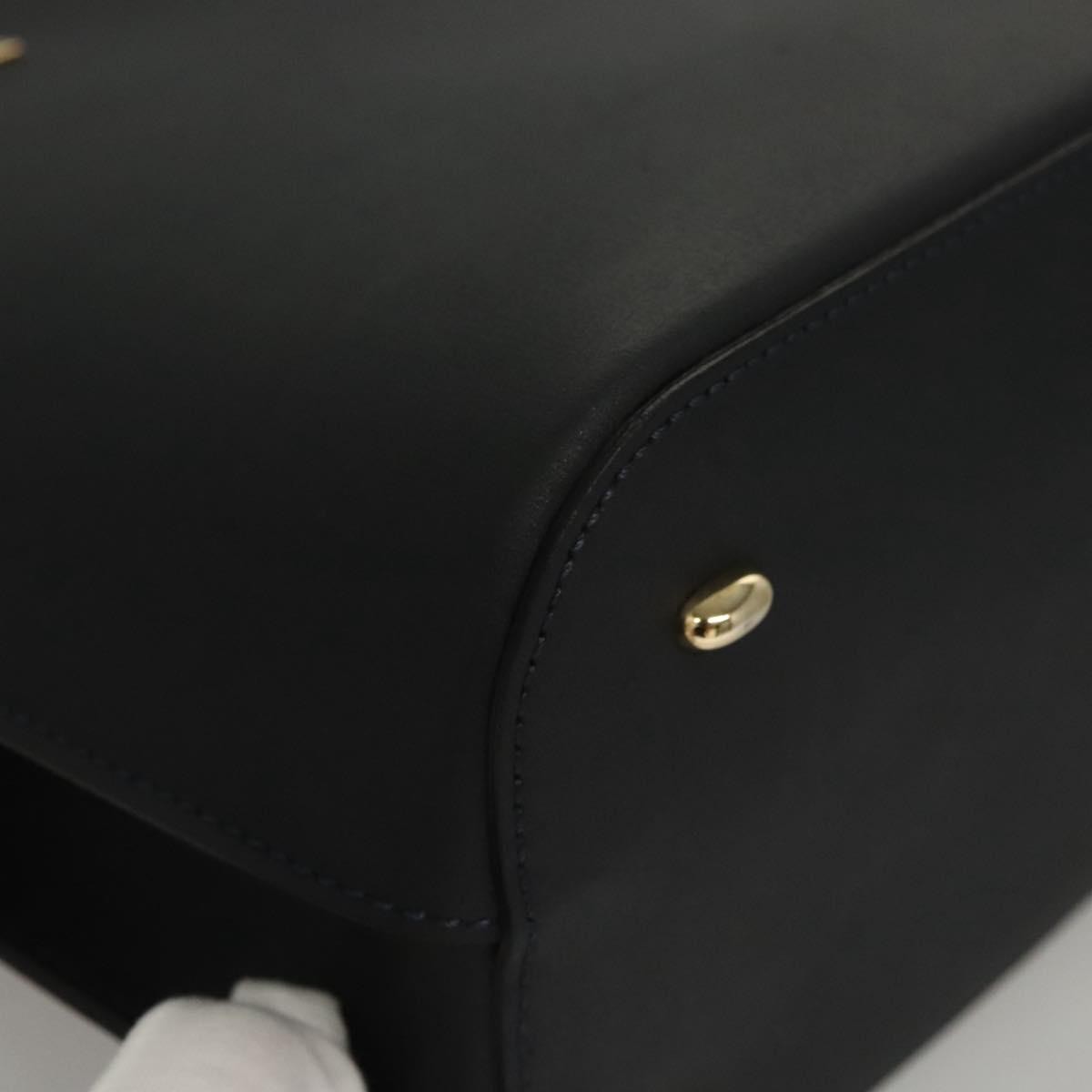 Celine Handbag Leather, NAVY, LEATHER, Handbag