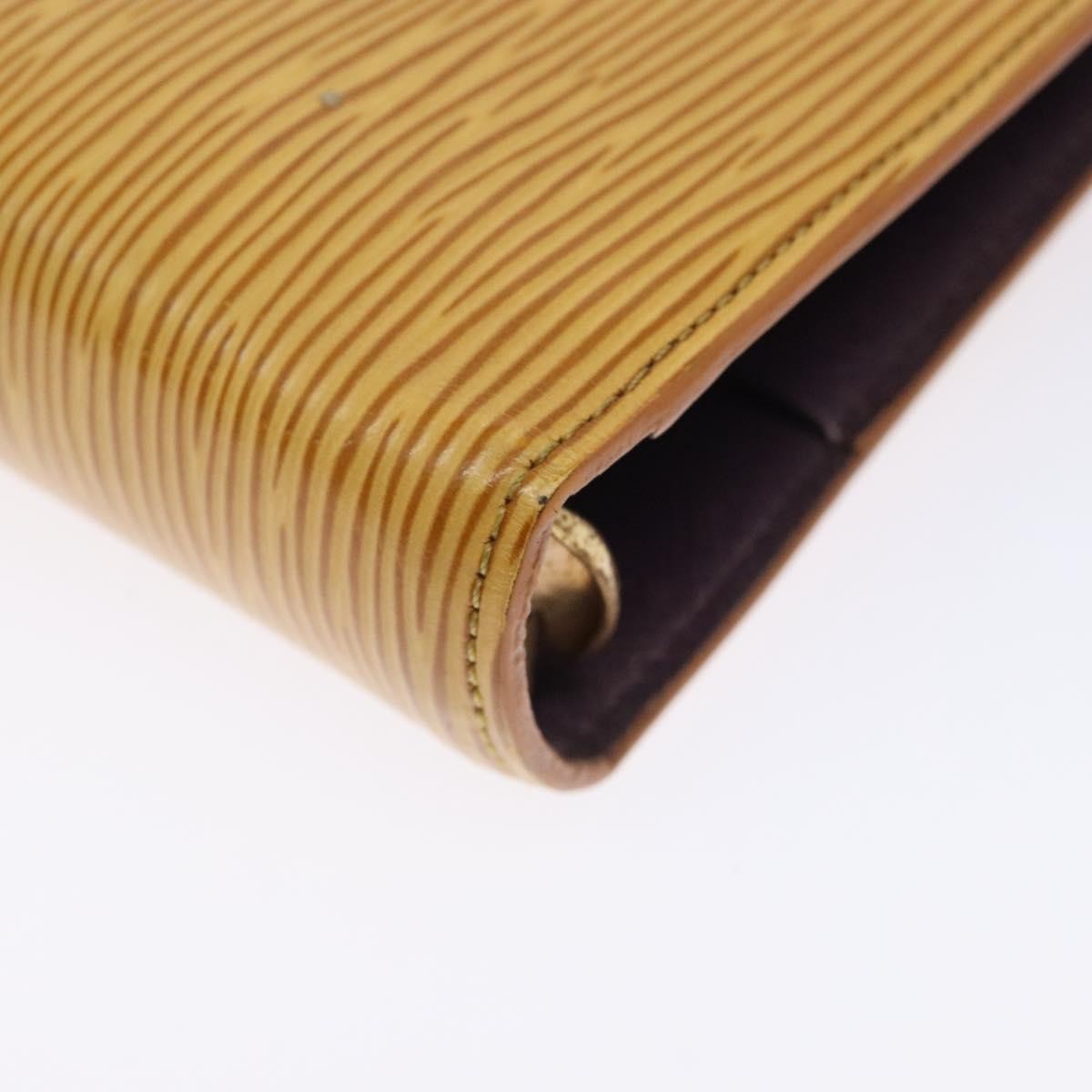 Louis Vuitton Agenda Cover Epi Leather, YELLOW, LEATHER, Wallets