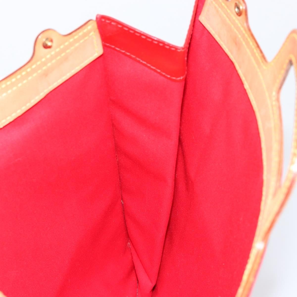 Louis Vuitton Stanton Handbag Monogram Vernis, RED, PATENT_LEATHER, Tote bag