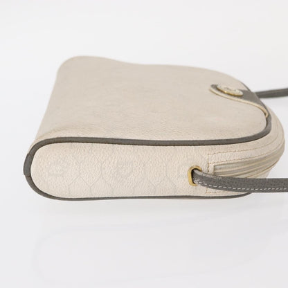 Christian Dior Vintage Honeycomb Shoulder Bag Canvas, WHITE, CANVAS, Shoulder bag