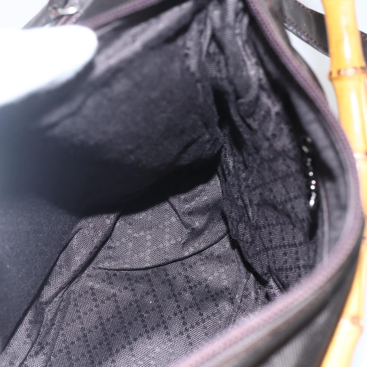 Gucci Vintage Handbag Nylon, BROWN, NYLON, Handbag