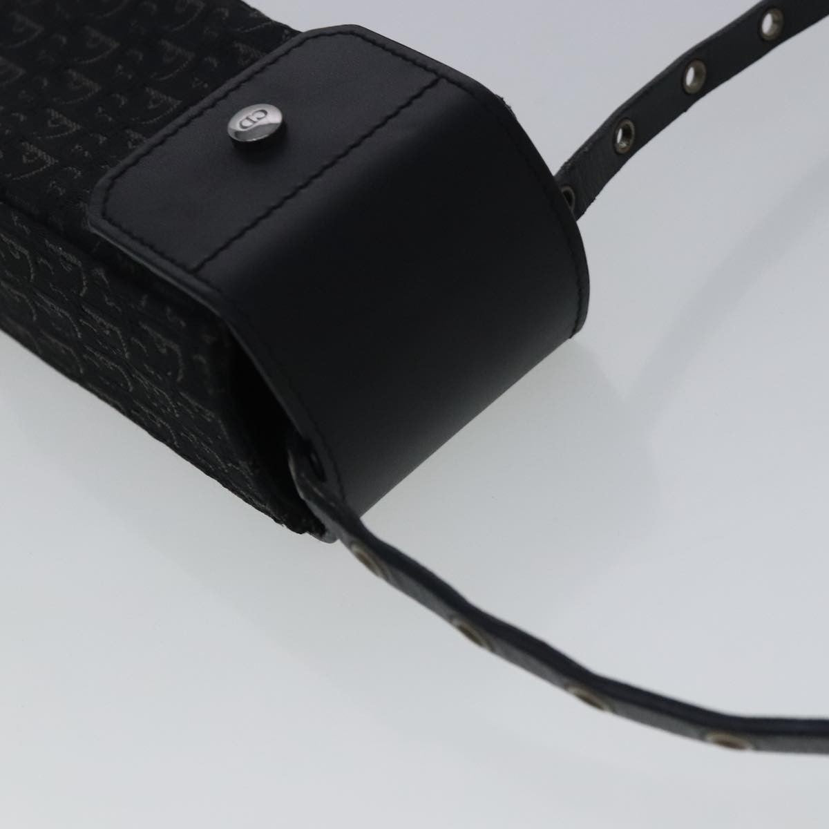 Christian Dior Vintage Trotter Pouch Diorissimo Canvas, BLACK, CANVAS, Clutche & pouche