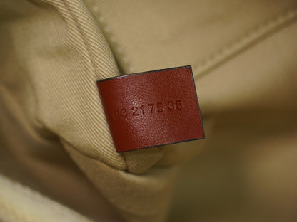 Chloe Woody Convertible Tote Canvas with Leather, BEIGE, CANVAS, Tote bag