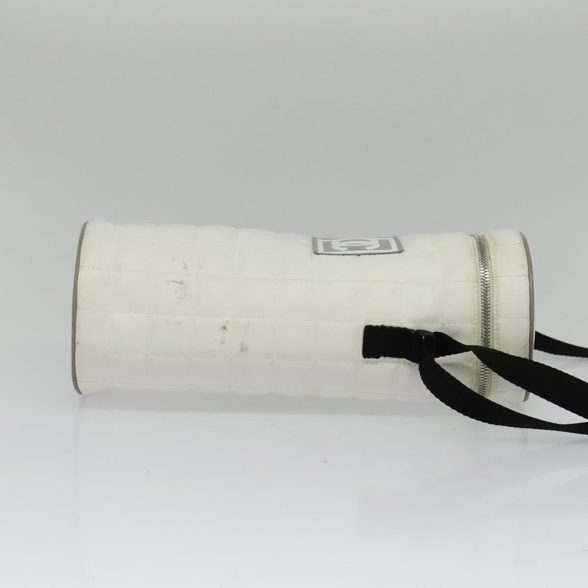 Chanel Sport Line Bottle Holder Nylon, WHITE, NYLON, Clutche & pouche