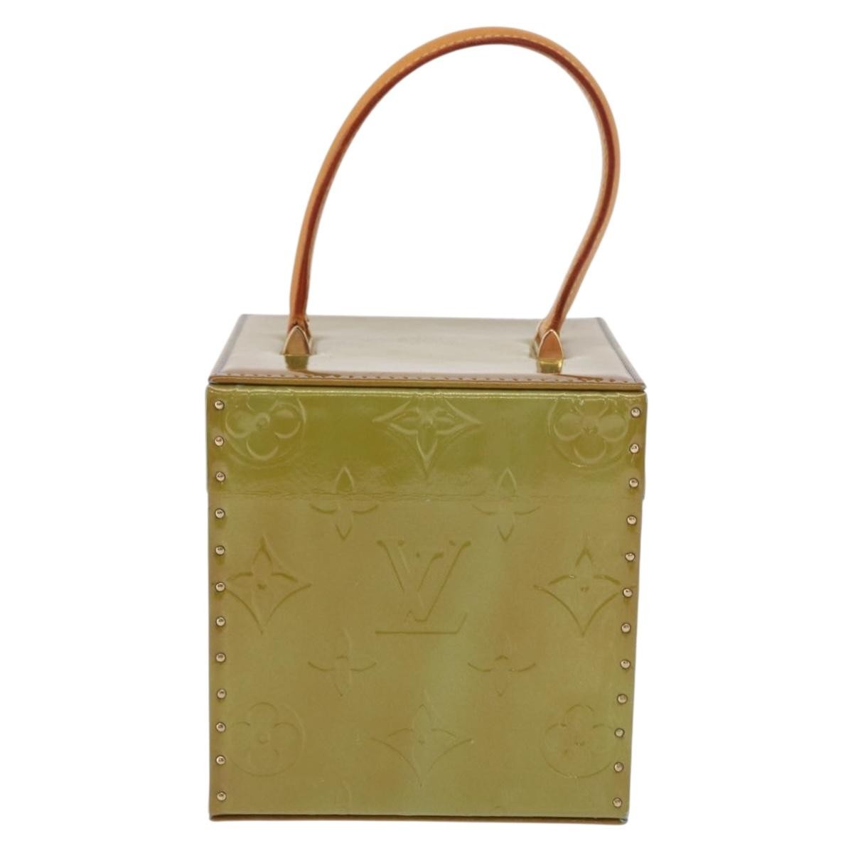Louis Vuitton Bleecker Box Bag Monogram Vernis, Green, Patent Leather, Clutch