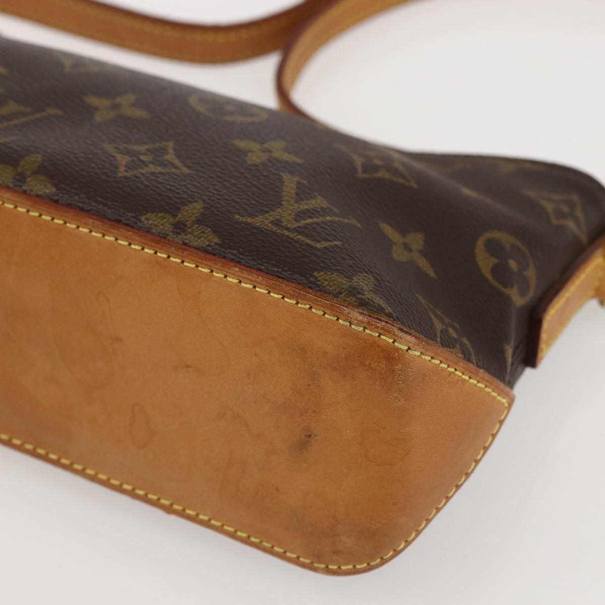 Louis Vuitton Trotteur Handbag Monogram Canvas, BROWN, CANVAS, Clutche & pouche