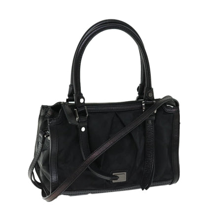 Burberry Vintage Handbag Nylon, BLACK, NYLON, Handbag