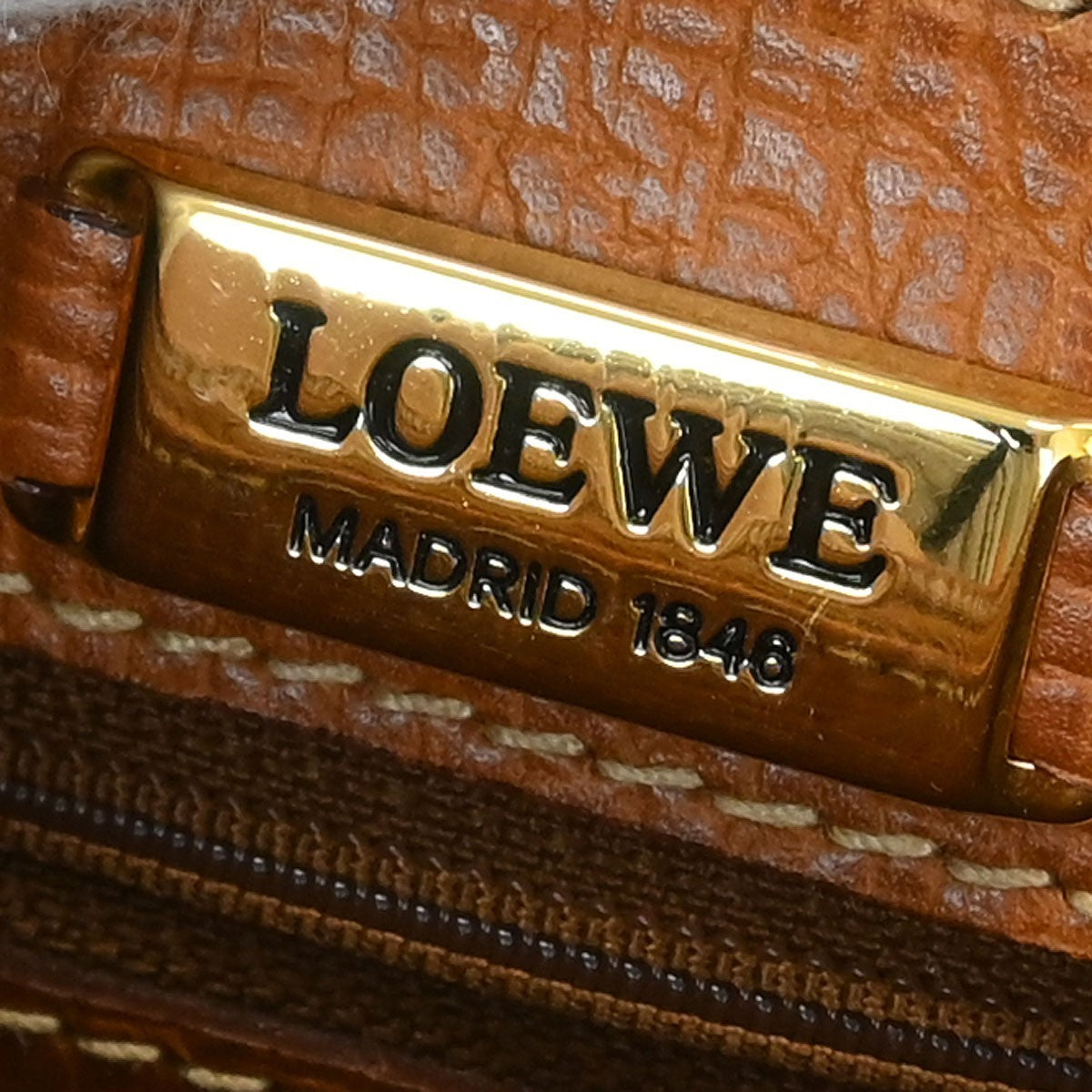 Loewe Vintage Shoulder Bag Leather, BROWN, LEATHER, Shoulder bag