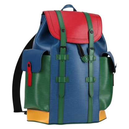 Louis Vuitton Christopher Backpack Epi Leather, MULTICOLOUR, LEATHER, Backpack
