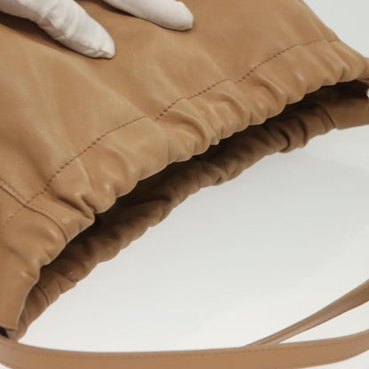 Celine Bicolor Drawstring Cabas Tote Leather, BEIGE, LEATHER, Tote bag