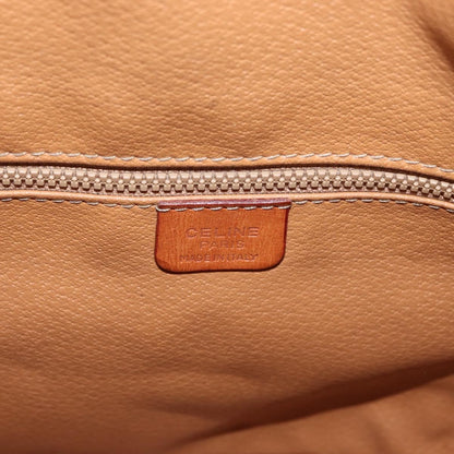Celine Drawstring Bucket Bag Triomphe Coated Canvas, Beige, Canvas, Handbag