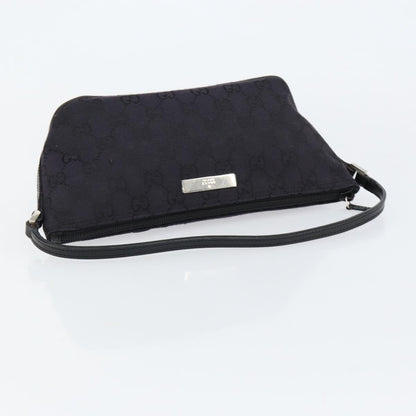 Gucci Vintage Boat Pochette GG Canvas, BLACK, CANVAS, Clutche & pouche