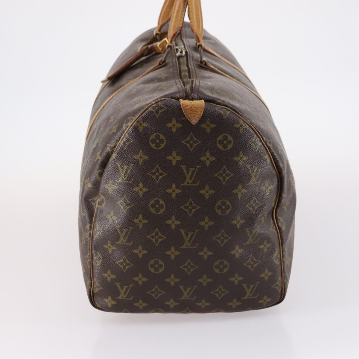 Louis Vuitton Keepall Bag Monogram Canvas, BROWN, CANVAS, Travel bag
